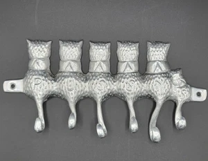 Wall Hanger Pussy Cats Key or Utensil 6 Hook Rack Aluminium Alloy  Made in India - Picture 1 of 11