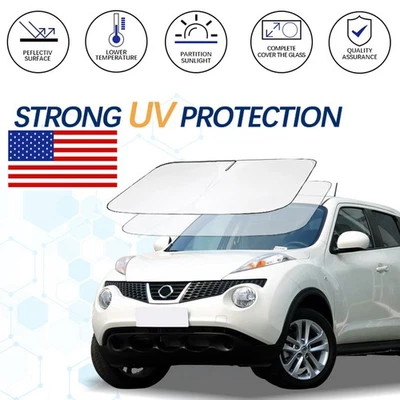 Película refletora UV para guarda-sol janela frontal de carro Nissan Juke 2011-2017 - Imagem 1 de 4