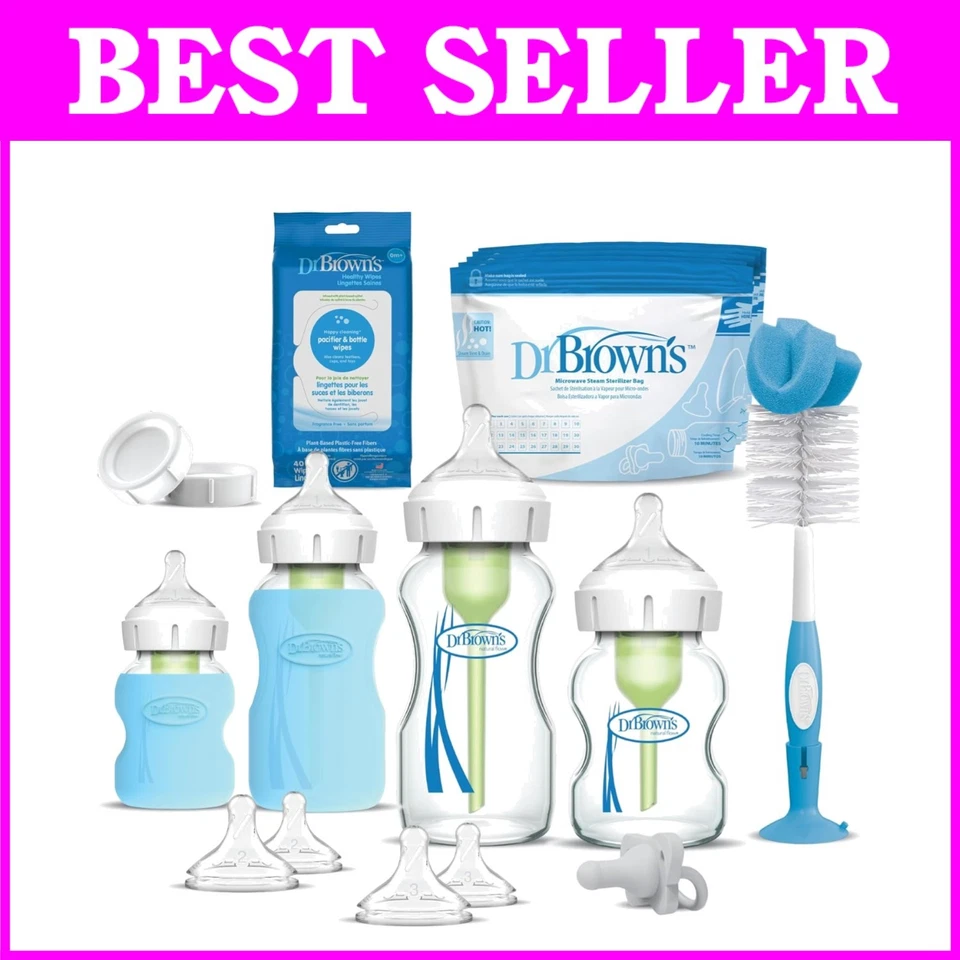 Botella de vidrio anticólicos con fundas de silicona Foto 1 de 4