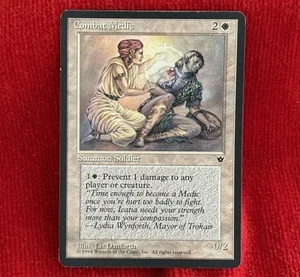 MTG Combat Medic Version A Vintage 1994 White Creature - Picture 1 of 2