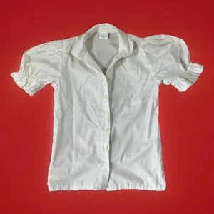 Susan Patt Salzburg Childs Blouse Size 8 White - Picture 1 of 7
