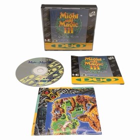 Might and Magic III 3 Isles of Terra (TurboGrafx CD, 1993) Complete Manual Map