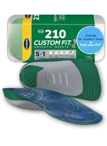 Dr Scholls # CF 210 Custom Fit ORTHOTIC INSERTS 5-IN-1 Pain Relief - Picture 1 of 3