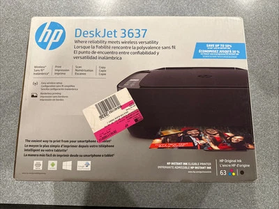 HP DeskJet 3637 Wireless Color Inkjet All-in-One Printer NEW - Image 1 of 4