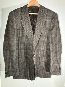 ROBERT STOCK Herren Blazer Classic Fit Gr. 46R braun kariert Wolle - Bild 1 von 12