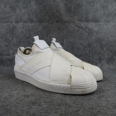 Adidas Zapatos Mujer 9 Tenis Informales Superstar Sin Cordones Cómodos Blanco Estilo de Vida Foto 1 de 4