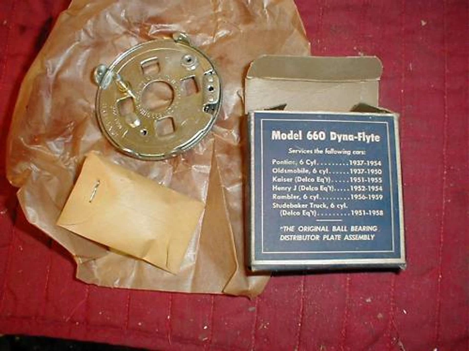 NUEVO DE LOTE 1937-59 DISTRIBUIDOR PLACA INTERRUPTOR PONTIAC OLDSMOBILE KAISER HENRY J 6 CILINDROS Foto 1 de 1