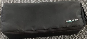 Maxell CASE LOGIC Holds 15 Cassette Tapes Carry Storage Caddy Tray Zips Black - Picture 1 of 5