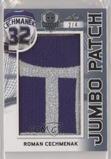 2018 Leaf Men Jumbo Patch Platinum /4 Roman Cechmanek #JP2-18 Jumbo Patch