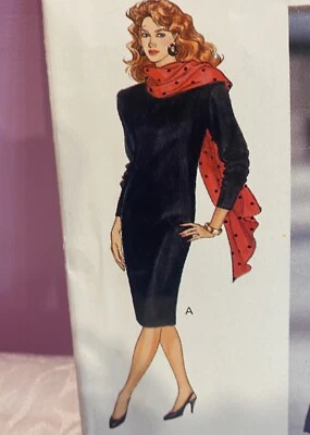 Vtg 1980 Butterick 4296 EASY Drop-waist Or Shift Dress Misses 6-8-Pattern - Image 1 of 4