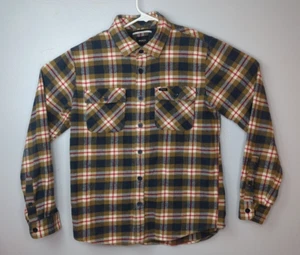 RVCA Men’s Plaid Flannel Long Sleeve Button Up Size Small Regular Fit - Picture 1 of 5