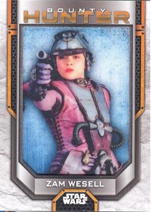 2021 Topps Star Wars Bounty Hunters Bounty Hunter Patch Relic PBH-ZW Zam Wesell