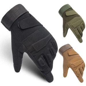 Tactical Motorcycle Motocross Full Finger Gloves Motorbike Riding Racing Mittens - Foto 1 di 13