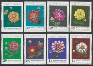 Vietnam 1982 Flowers Dahlias Set #1202-1209 VF-NH CV $6.00 - Picture 1 of 1