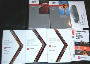 NEW 2021 TOYOTA CAMRY OWNERS & NAVIGATION MANUALS & BOOKS DELUXE CASE OEM - Picture 1 of 1