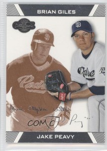 2007 Topps Co-Signers Bronze /275 Jake Peavy Brian Giles #15.3