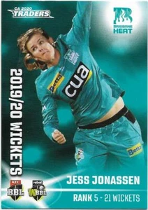 2020 / 21 CA Cricket Traders Top 10 (TT15) Jess JONASSEN Heat - Picture 1 of 1