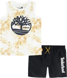Timberland boys 2 Pieces Marshmallow Tank Short Set Size 2T, 3T, 4T, 4, 5, 6, 7 - Picture 1 of 1