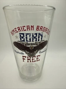 American Badass Born Free Kid Rock Beer Glass, Drinking Cup Concert Nashville TN - Picture 1 of 3