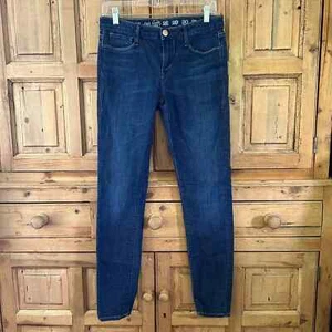 Women's Earnest Sewn 27 Dark Wash Jeans Denim Skinny Leg Esra Mid-Rise Skinny - Picture 1 of 12