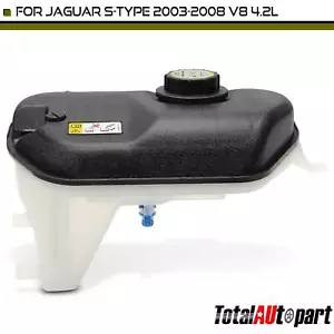 Engine Coolant Reservoir with Cap & Sensor for Jaguar S-Type 2003-2008 V8 4.2L - Picture 1 of 8