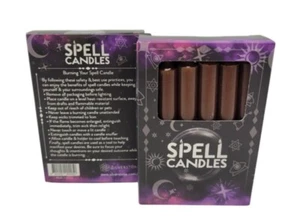 Spell Candle Pack of 12 Brown 10cm - Other Colours Available - Bild 1 von 1