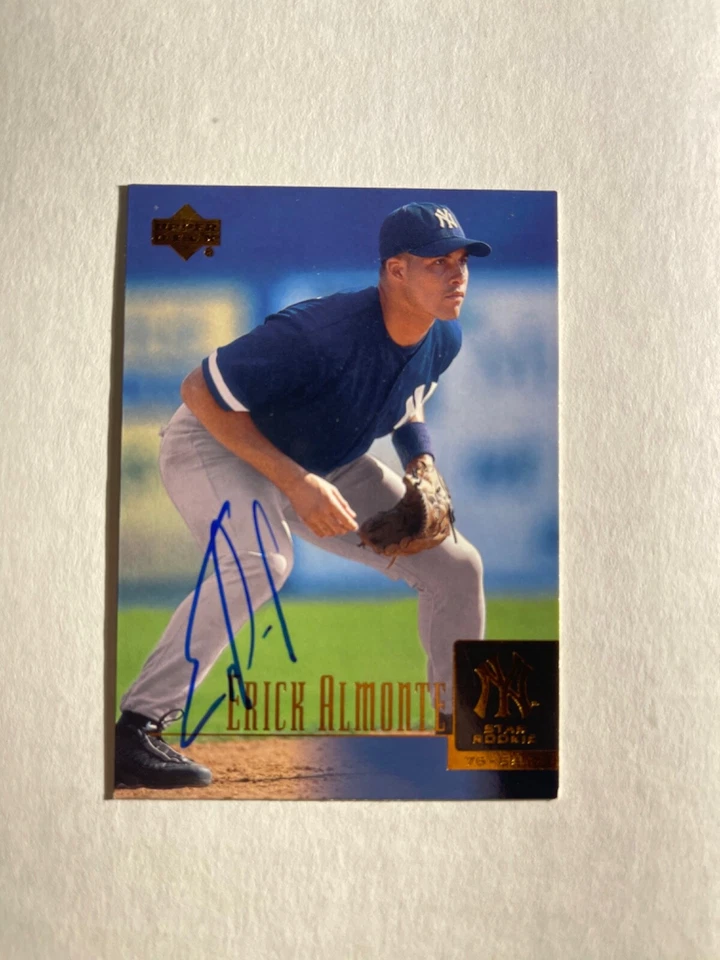 New York Yankees ERICK ALMONTE Signed Card - Image 1 of 1