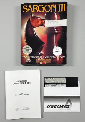 Sargon III Computer Chess Apple Big Box Game 5.25 Floppy Disc Hayden Software - Image 1 of 4
