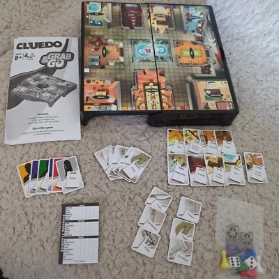 Hasbro Family Gaming Grab And Go Cluedo Travel Game Hasbro Excellent Condition  - Image 1 of 4