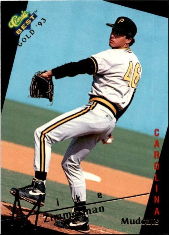 1993 Classic Best Gold Mike Zimmerman Carolina Mudcats #193 - Image 1 of 2
