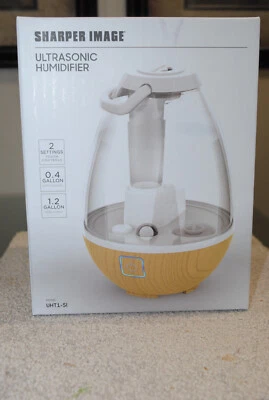 Sharper Image Ultrasonic Humidifier Brand New Model UHT1-SI LED Glow Clear View - Image 1 of 3
