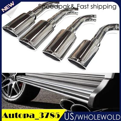 Car Exhaust Muffler Pipe Tips For 16-19 Mercedes Benz W464 G500 G550 G63 G Class - Imagem 1 de 4