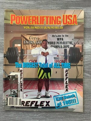 1993 June POWERLIFTING USA Magazine v.16 #11 VG/FN 5.0 Biggest Total of All Time - Image 1 of 3