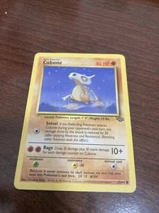 Juego de cartas de Pokémon Jungle Cubone 50/64 jcc ilimitado WOTC - Imagen 1 de 2