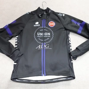 Craft Cycling Jersey Large Black Union Brewery Charm City Cycling Baltimore Warm - Picture 1 of 7
