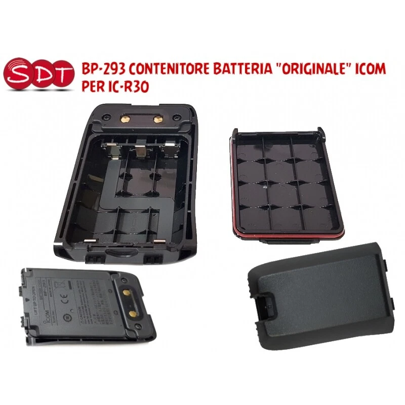 BP-293 CONTENITORE BATTERIA ORIGINALE ICOM  PER IC-R30 - Immagine 1 di 4
