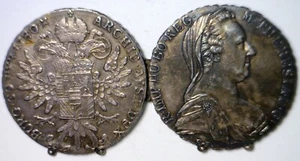 1780 OPIUM Thaler Dollar SILVER Coin Smugglers Box Hinged Hollowed Out $1 Coin - Picture 1 of 10