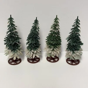 4 - Empire Kunststoff Kiefer immergrüne Bäume 6" Dorf Zug Miniatur Mini Vintage - Bild 1 von 6