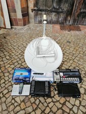 satellitenschüssel 80cm alu + 4 Receiver ,2 Stck. microm90ci+