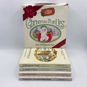 VTG Christmas Books Set of 4 Pop-Up Ottenheimer 1993 Carol Nutcracker Baby Angel - Foto 1 di 14