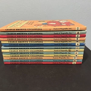 Charlie Brown Encyclopedia Incomplete Set Books 1 to 13 - Picture 1 of 6