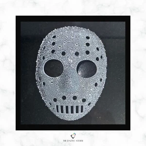 Bedazzled Jason Freitag der Dreizehnte 13 Hockey Maske Halloween Scary Fright NYR - Bild 1 von 5