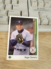 Upper Deck 1989 Roger Clemens Boston Red Sox #195 Baseball Card