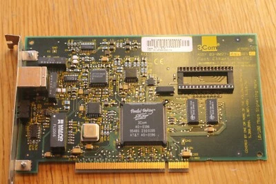 3COM 3C595-TX - PCI Ethernet 10/100mbit LAN Netzwerkkarte RJ45 Boot ROM Header - Bild 1 von 3
