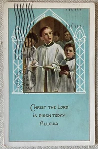 Easter Whitney Made Postcard Antique Christ The Lord Is Risen Made Worcester MA - Picture 1 of 2