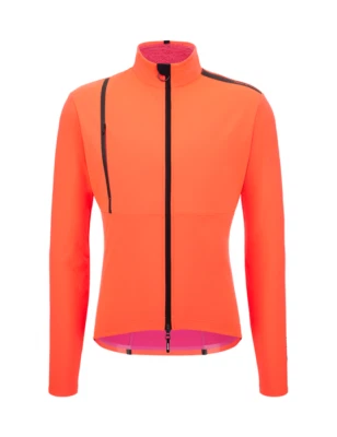 Chaqueta de ciclismo de invierno Vega Plus rosa granatina de Santini Foto 1 de 4
