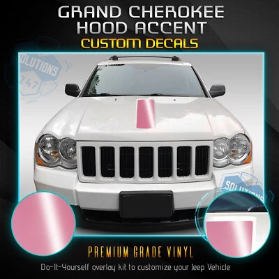 Графическая виниловая наклейка на передний капот Jeep Grand Cherokee 2005–2010 годов выпуска — глянцевая матовая - Изображение 1 из 4