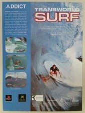 2001 TRANSWORLD SURF Full Page Print Promo Ad Magazine Clipping PS2 atari XBOX