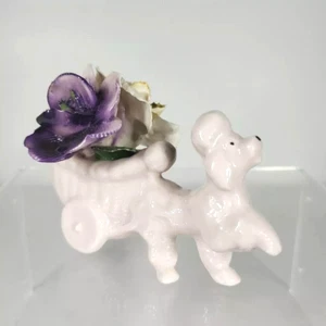Ramo de flores Thorley Fine Bone China caniche Staffordshire Inglaterra vintage - Imagen 1 de 9