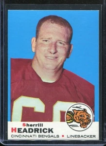1969 Topps Football # 9 Sherrill Headrick (NM-MT) Near Mint to Mint - Picture 1 of 2